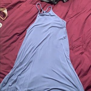 Blue knee length dress